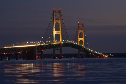 the mackinac bridge / straits of mackinac | by twurdemann
