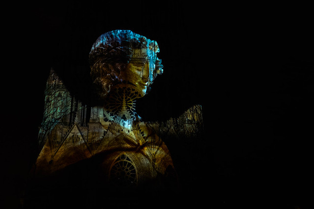 Reims, Cathedral, son et lumière