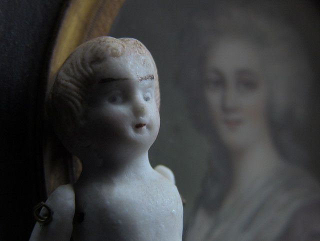 A BISCUIT & portrait miniature (gift for a friend)