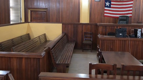 Courtroom at the Temple of Justice in Liberia