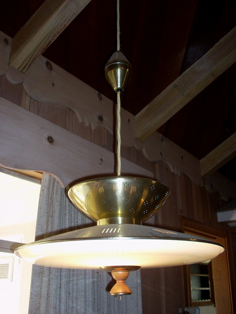 Mid Century pull-down light (1946 House)
