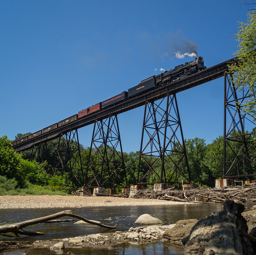 NKP 765 on the Grand River Trestle | by Nolan Gregory