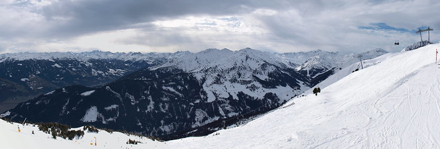 Panorama Onkeljoch, Fügen, Zillertal, Oostenrijk