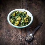 Potato Spinach Sabzi