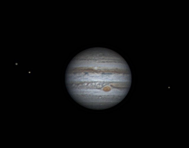 Jupiter With Io Ganymede & Europa 2016-03-30 22.55 UT