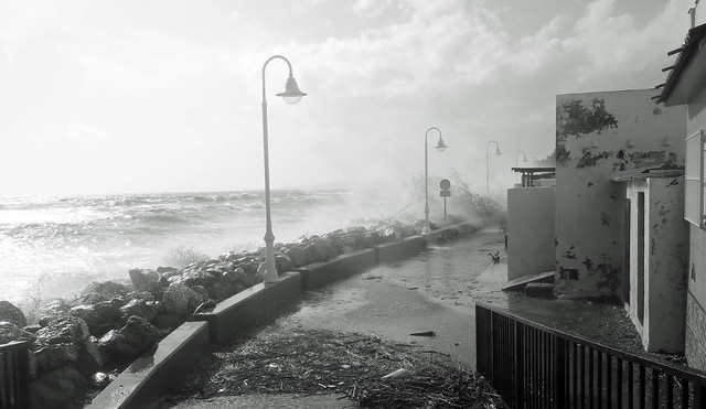 Mezquitilla during the storm.