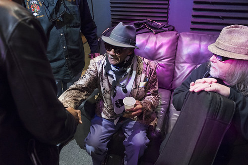 Litlte Freddie King and Papa Mali at WWOZ's 38th birthday - 12.4.18. Photo by Ryan Hodgson-Rigsbee rhrphoto.com.