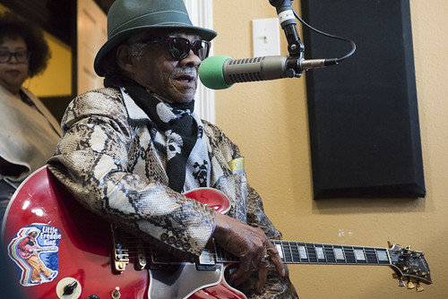Little Freddie King at WWOZ's 38th birthday - 12.4.18. Photo by Ryan Hodgson-Rigsbee rhrphoto.com.