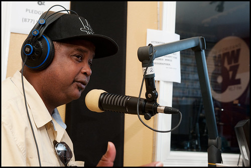 WWOZ's Action Jackson at WWOZ Fall Pledge Drive 2015 day 3. Photo by Ryan Hodgson-Rigsbee - www.rhrphoto.com