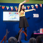 Clare Foges' Kitchen Disco | Everyone goes bananas with Clare Foges in her Kitchen Disco event at the Book Festival © Alan McCredie 