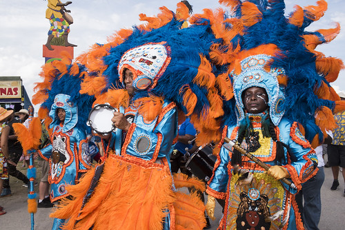 The Wild Tchoupitoulas at Jazz Fest day 6 on May 3, 2019. Photo by Ryan Hodgson-Rigsbee RHRphoto.com