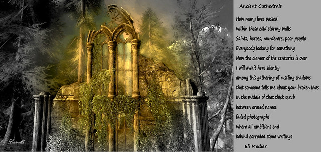 Ancient cathedral - art by Ladmilla, poem by Eli Medier