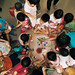 Pupils playing at the kindergarten school