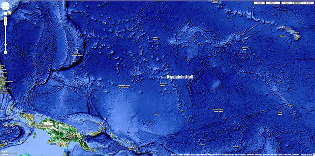 Kwajalein Atoll in Pacific Ocean On Planet Earth, Solar System, Milky Way Galaxy, Near Andromeda Gallaxy, M31, Cosmos