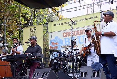 Kevin And The Blues Groovers at Crescent City Blues & BBQ Fest - Oct. 16, 2022. Photo by Demian Roberts.