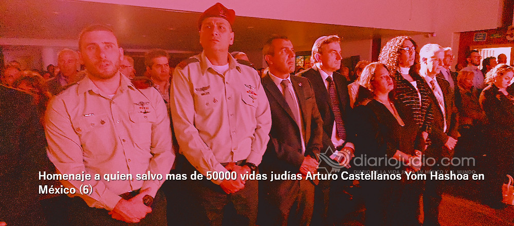 Galería de Fotos 371 Homenaje a quien salvo mas de 50000 vidas judías Arturo Castellanos Yom Hashoa en México (6)