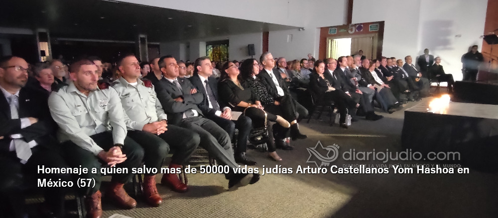 Galería de Fotos 450 Homenaje a quien salvo mas de 50000 vidas judías Arturo Castellanos Yom Hashoa en México (57)