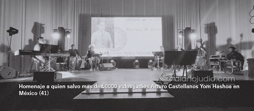 Galería de Fotos 406 Homenaje a quien salvo mas de 50000 vidas judías Arturo Castellanos Yom Hashoa en México (41)