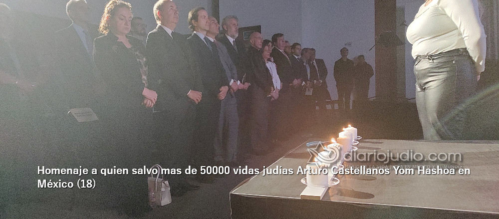 Galería de Fotos 383 Homenaje a quien salvo mas de 50000 vidas judías Arturo Castellanos Yom Hashoa en México (18)