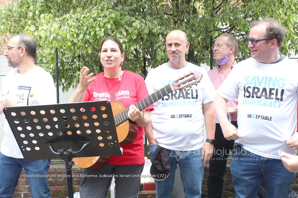 Galería de Fotos 98 Manifestación en México anti Reforma Judicial en Israel UnXceptable (72)