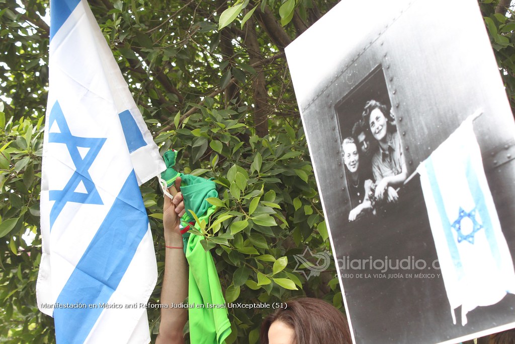 Galería de Fotos 77 Manifestación en México anti Reforma Judicial en Israel UnXceptable (51)
