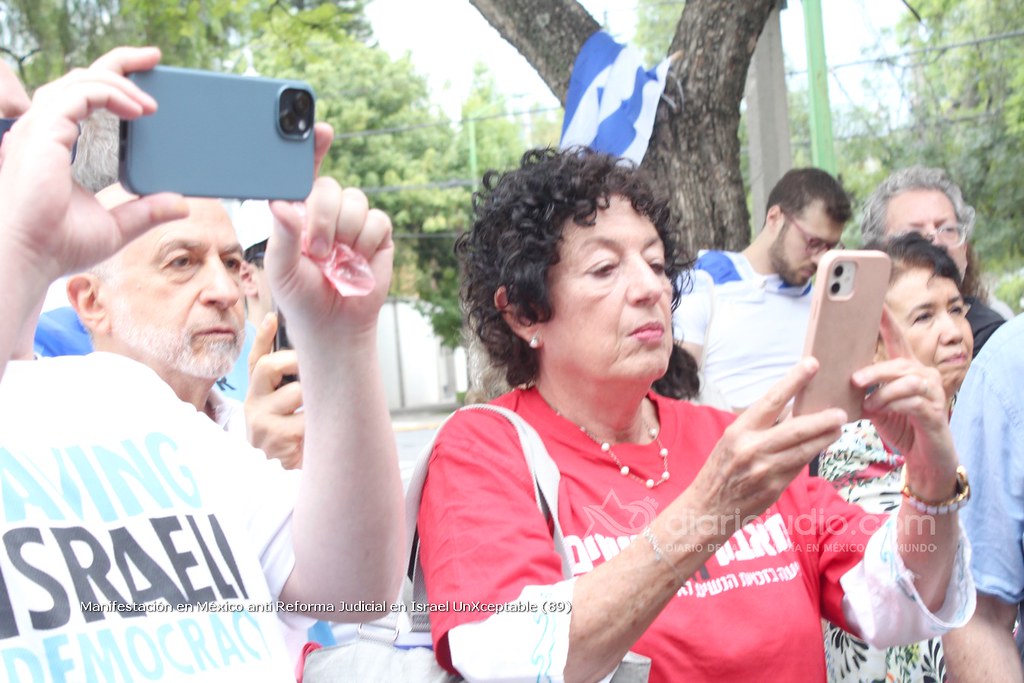 Galería de Fotos 115 Manifestación en México anti Reforma Judicial en Israel UnXceptable (89)