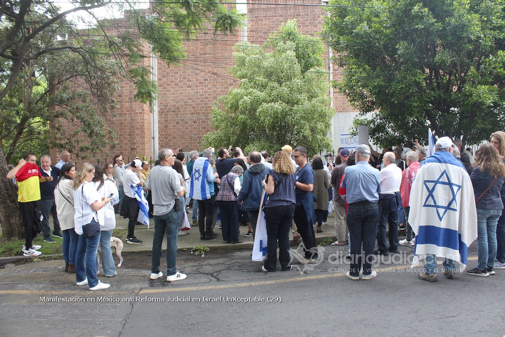 Galería de Fotos 56 Manifestación en México anti Reforma Judicial en Israel UnXceptable (29)