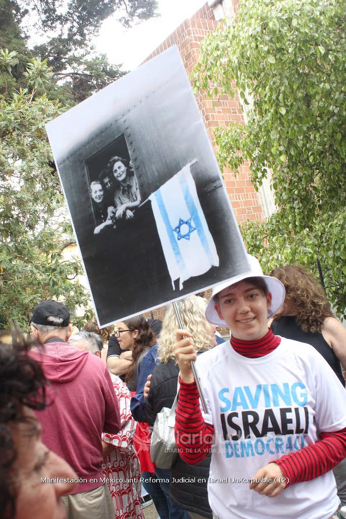 Galería de Fotos 41 Manifestación en México anti Reforma Judicial en Israel UnXceptable (12)