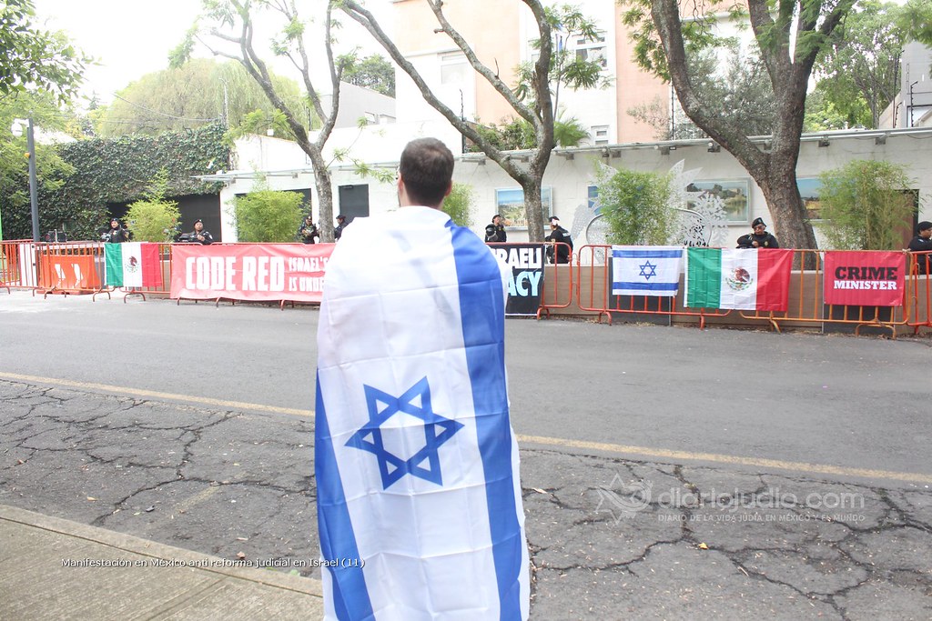 Galería de Fotos 16 Manifestación en México anti reforma judicial en Israel (11)