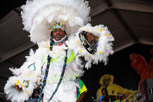 Spyboy J & Thee Storm at Jazz Fest on April 26, 2024. Photo by Ryan Hodgson-Rigsbee.