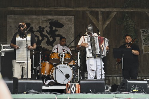 Curley Taylor and Zydeco Trouble. Photo by Michael White.