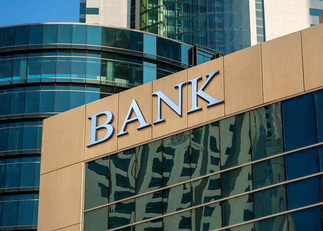 金融業、銀行。圖片來源：iStock