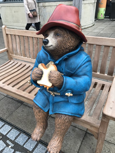 Paddington on bench