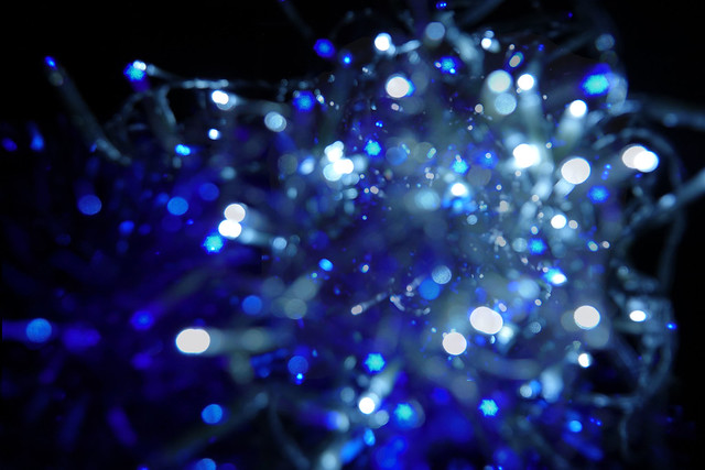 Frosty Christmas lights
