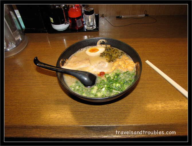 Onze eerste Japanse maaltijd in Ikebukuro