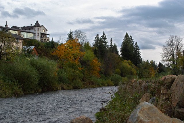 Slavka River in Slavsko
