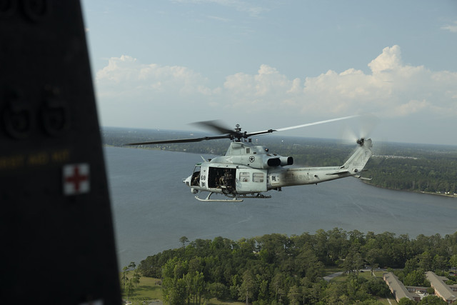 U.S. Marines with HMLA-269 and 2nd Recon conduct SPIE training