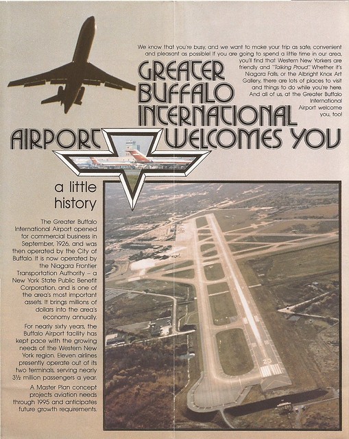 Greater Buffalo International Airport (BUF) guide/map - circa 1983