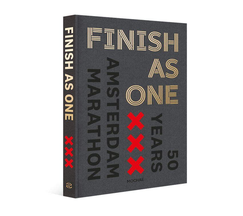 Limited edition boek Finish As One eert 50 jaar Amsterdam Marathon Limited edition boek Finish As One eert 50 jaar Amsterdam Marathon