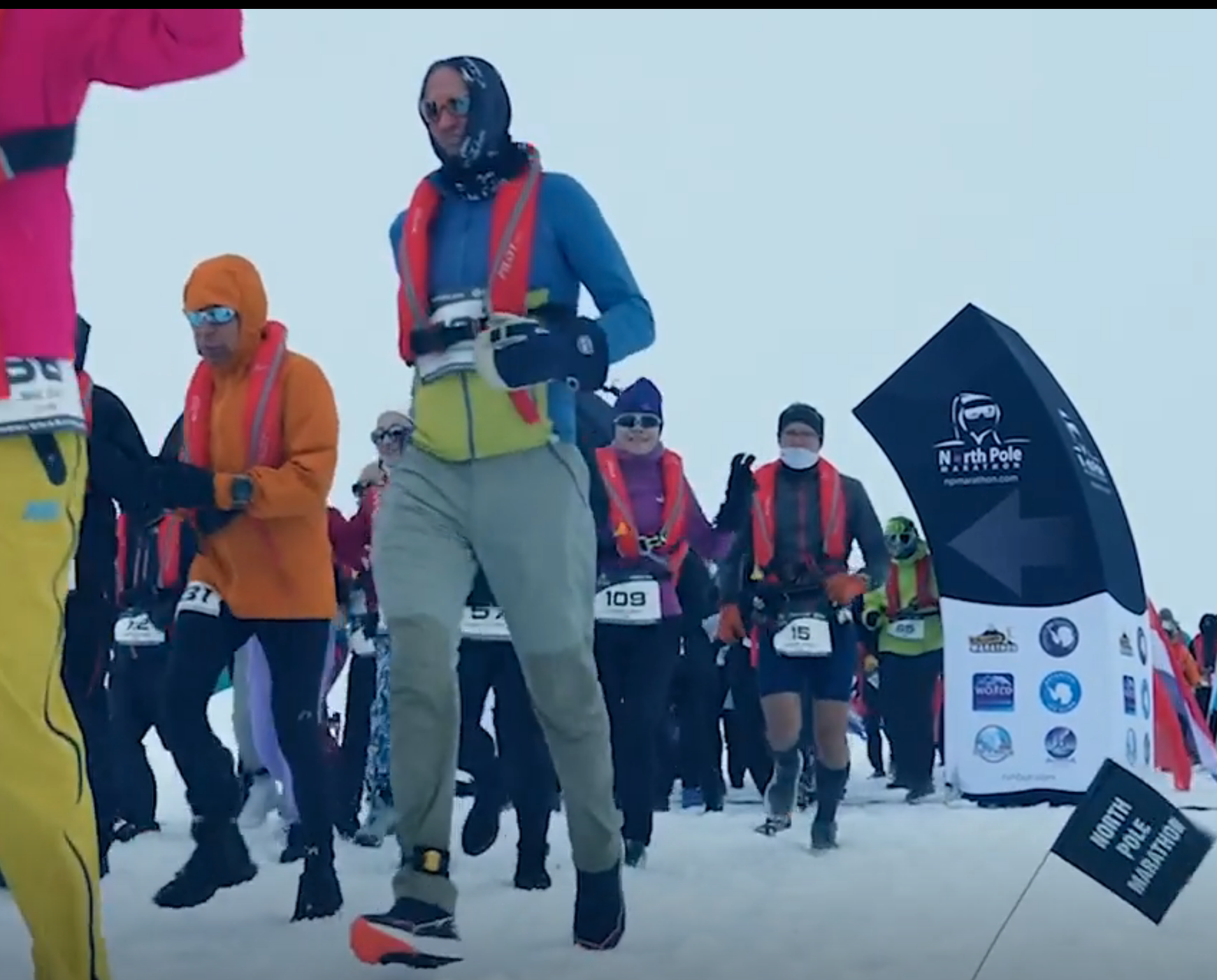 Marathon op de Noordpool (video) Marathon op de Noordpool (video)