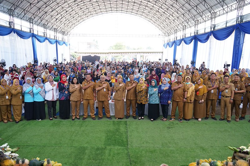 Komitmen Tingkatkan Gizi Balita, Mbak Wali kota kediri vinanda Dorong Gerakan Makan Kaya Protein Hewani Jadi Budaya Bagi Orang Tua Balita