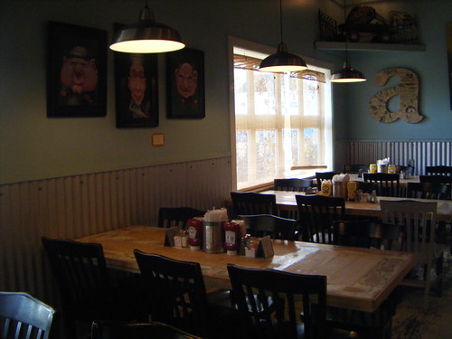 The seating area at Cowbell, a restaurant in the Riverbend section of New Orleans. photo by Briana Prevost