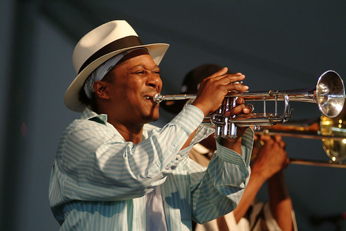 Kermit Ruffins at Jazz Fest 2007. Photo Leon Morris.
