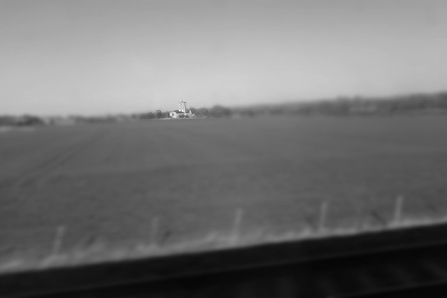 South Oxfordshire countryside through the train window