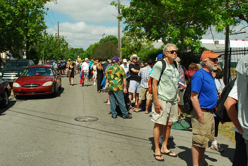 The line goes wayyyyy back -Photo By Hunter King