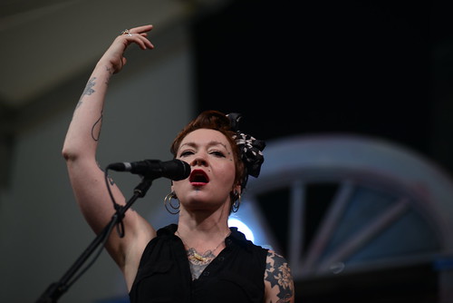 Meschiya Lake at Jazz Fest 2016.  Photo by Leon Morris.