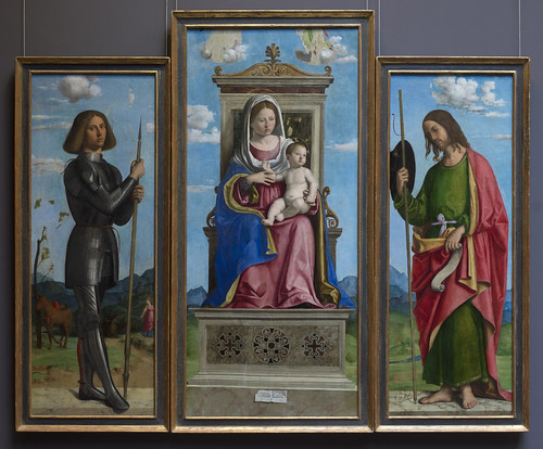 Vierge à l'enfant entre saint Georges et saint Jacques, Cima da Canegliano, musée des beaux-arts de Caen, 2018 | by Selbymay