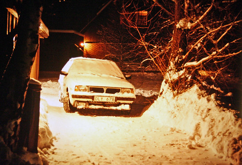 SAAB-Lancia 600 in the snow | by vetaturfumare - thanks for 4 MILLION views!!!