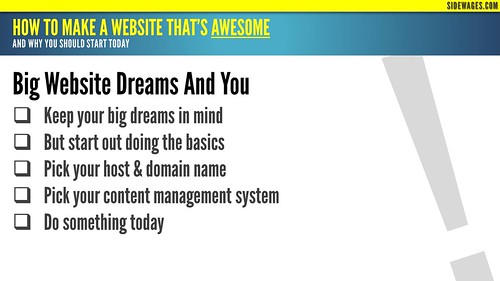 How to Make a Website that's Awesome - PowerPoint SlideDeck - 08 | by SideWages