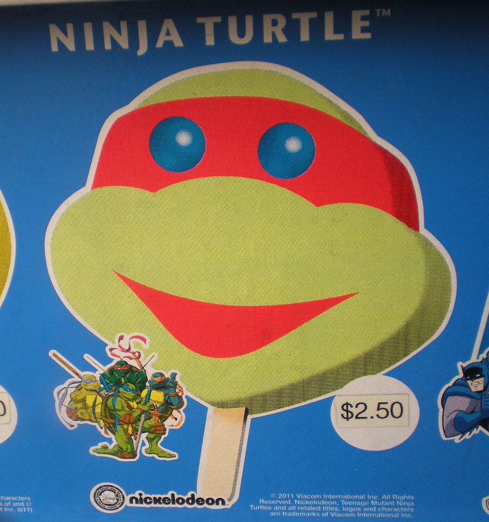 Blue Bunny :: Teenage Mutant Ninja Turtle 'Face' Bars - vendor sticker strip ii (( 2011 )) by tOkKa